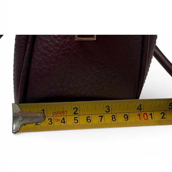 NWT London Fog/ Forever Fashion Laney Double Handle Shopper Oxblood - Picture 12 of 12